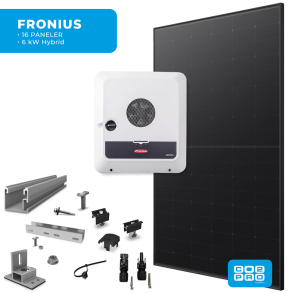 Solcellepakke Fronius 16 Paneler TP5 All Black (7,6 kWp)