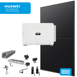 Solcellepakke Huawei 240 Paneler Eternit All Black (114 kWp)