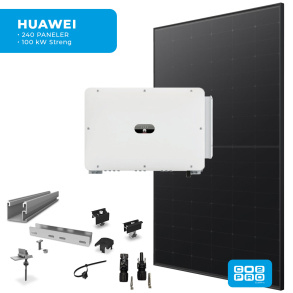 Solcellepakke Huawei 240 Paneler Eternit All Black (114 kWp)