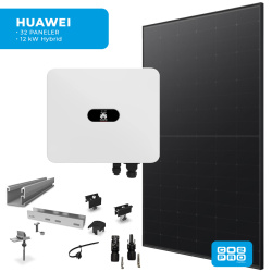 Solcellepakke Huawei 32 Paneler Eternit All Black (15,2 kWp)