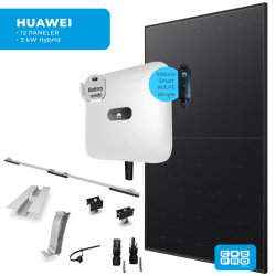 Solcellepakke Huawei 12 Paneler TP0 All Black (5,7 kWp)