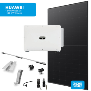 Solcellepakke Huawei 240 Paneler TP0 All Black (114 kWp)