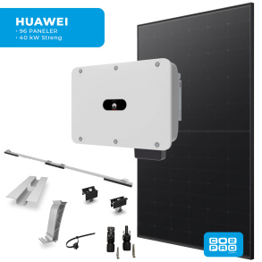 Solcellepakke Huawei 96 Paneler TP0 All Black (45,6 kWp)