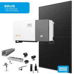 Solcellepakke Solis 240 Paneler Eternit All Black (114 kWp)