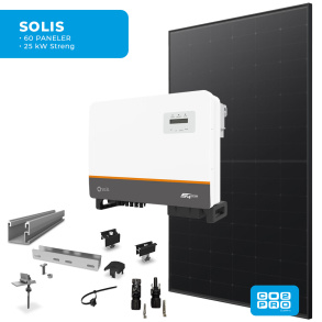 Solcellepakke Solis 60 Paneler Eternit All Black (28,5 kWp)