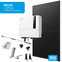 Solcellepakke Solis 32 Paneler TP0 All Black (15,2 kWp)