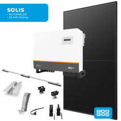 Solcellepakke Solis 60 Paneler TP0 All Black (28,5 kWp)