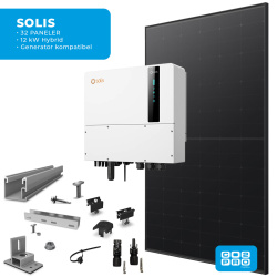 Solcellepakke Solis 32 Paneler TP5 All Black (15,2 kWp)
