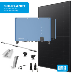 Solcellepakke Solplanet 240 Paneler TP0 All Black (114 kWp)