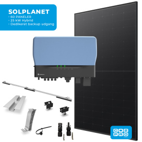 Solcellepakke Solplanet 60 Paneler TP0 All Black (28,5 kWp)