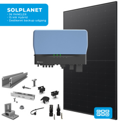 Solcellepakke Solplanet 36 Paneler TP5 All Black (17,1 kWp)