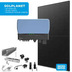 Solcellepakke Solplanet 48 Paneler Tegl All Black (22,8 kWp)