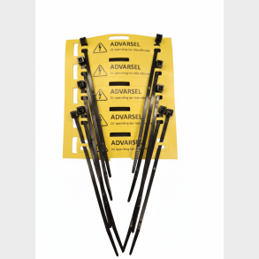 Advarselsskilt DC-sp�ndinger - 105 x 149 mm 3mm plastplade