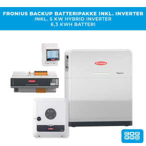 Fronius Backup batteripakke inkl. 5kW inverter + 6,3 kWh batteri