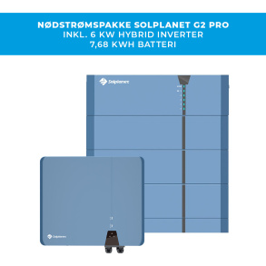 Solplanet Backup-batteripaket inkl. 6 kW v�xelriktare + 7,68 kWh batteri