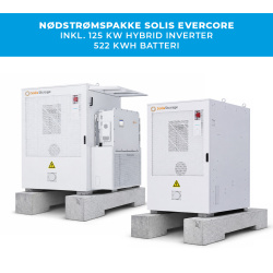 Solis n�dkraftpaket inkl. 125 kW v�xelriktare + 522 kWh batteri