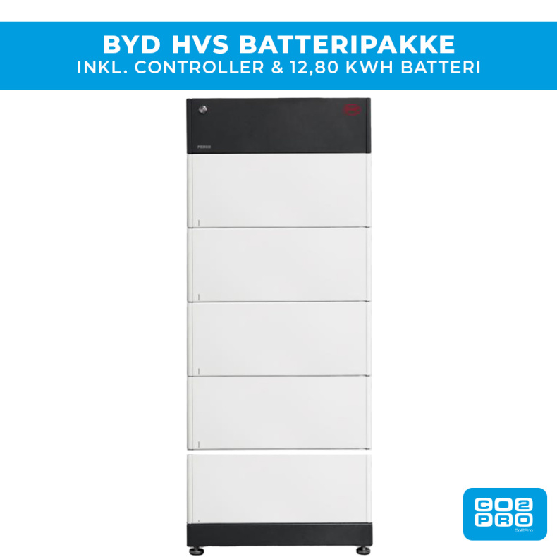 BYD HVS Batteripakke 12,8 kWh