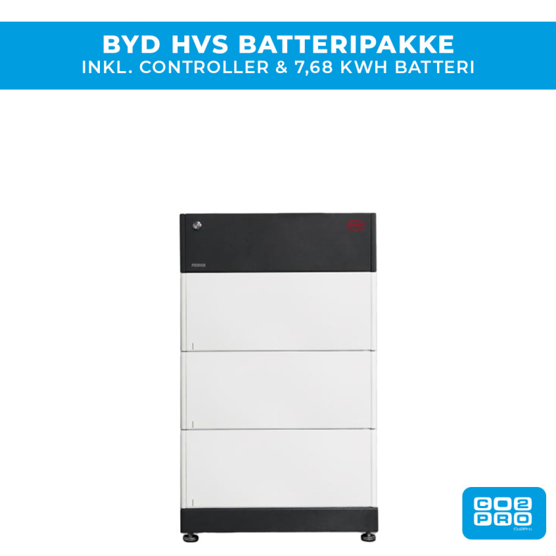 BYD HVS Batteripakke 7,68 kWh