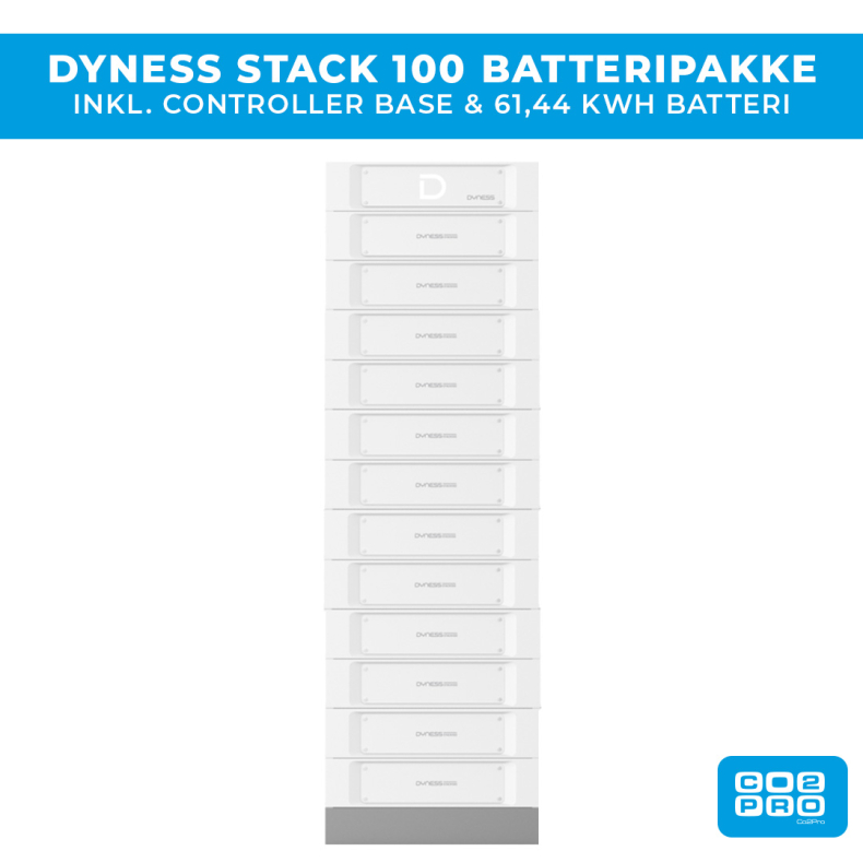 Dyness Stack100 batteripakke 61,44 kWh