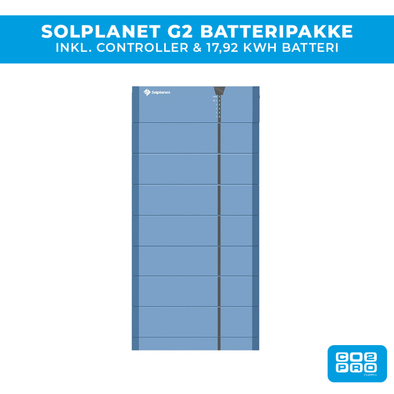 Solplanet G2 batteripaket 17,92 kWh