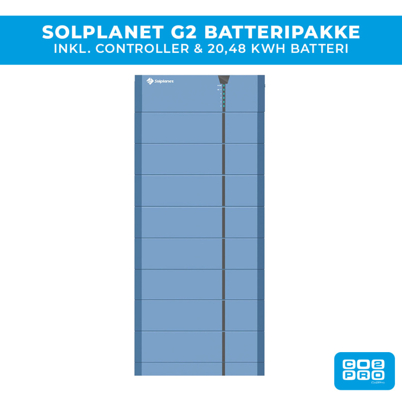 Solplanet G2 batteripakke 20,48 kWh