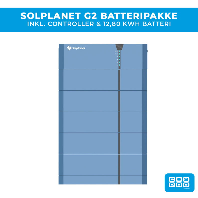Solplanet G2 batteripakke 12,80 kWh