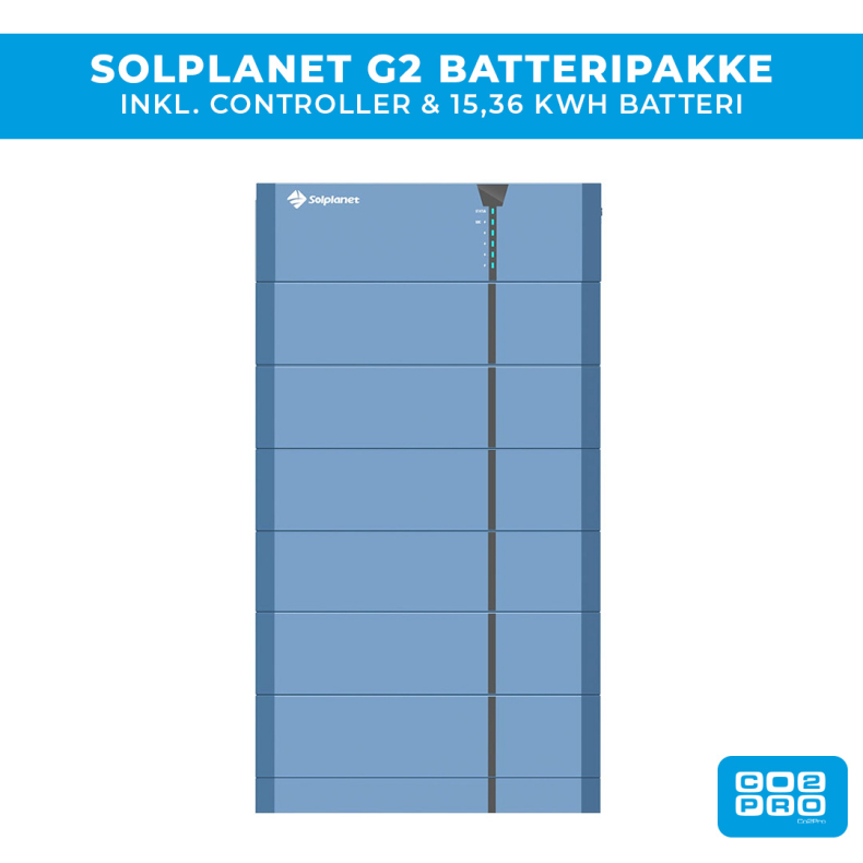 Solplanet G2 batteripakke 15,36 kWh