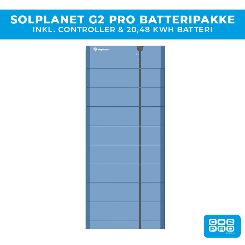 Solplanet G2 PRO batteripaket 20,48 kWh
