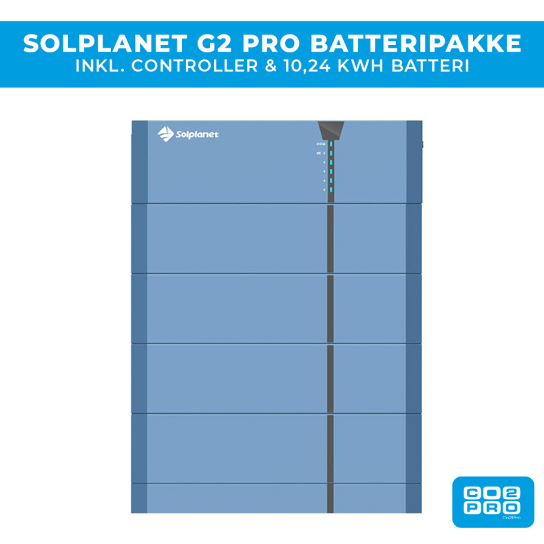 Solplanet G2 PRO batteripakke 10,24 kWh