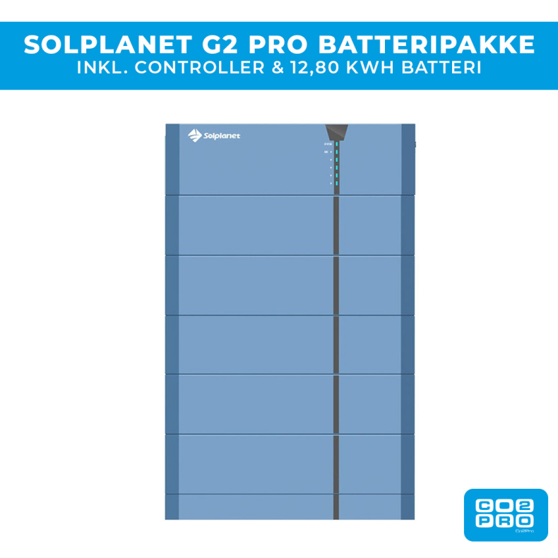 Solplanet G2 PRO batteripakke 12,80 kWh