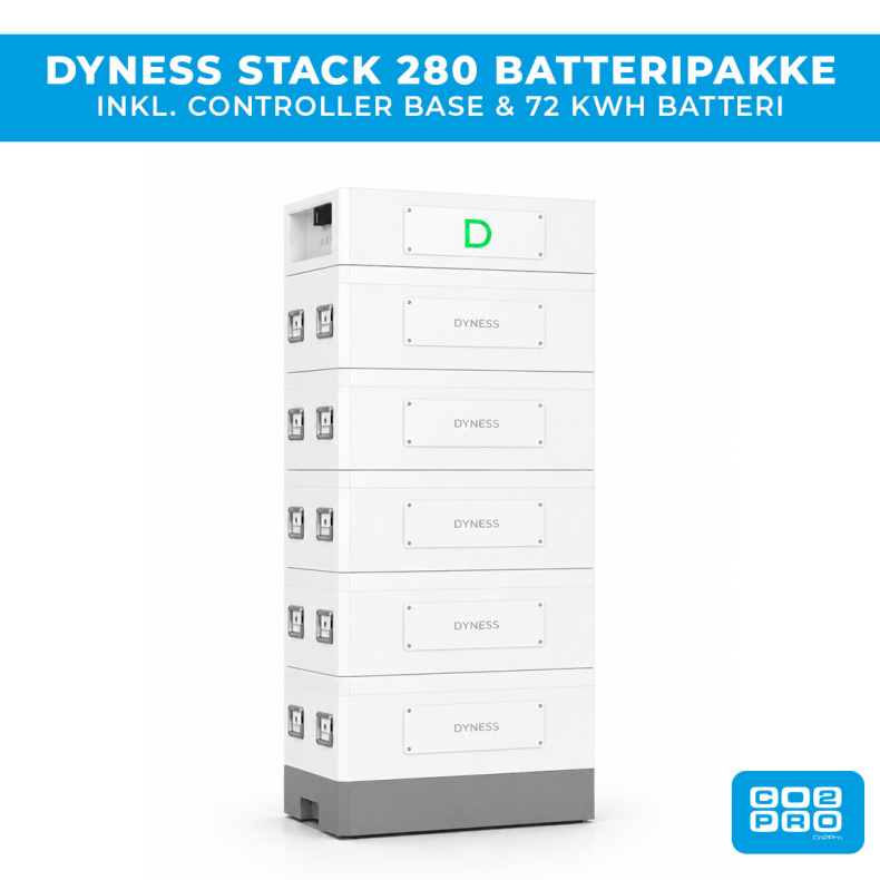 Dyness Stack280 batteripakke 72 kWh