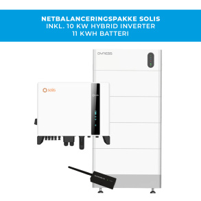 Solis n�tbalanseringspaket - 10 kW v�xelriktare + 11 kWh batteri