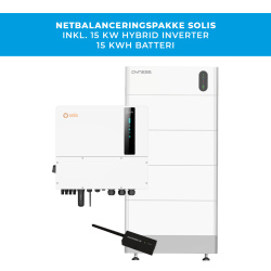 Solis n�tbalanseringspaket - 15 kW v�xelriktare + 15 kWh batteri
