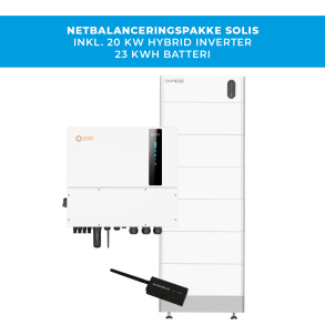 Solis n�tbalanseringspaket - 20 kW v�xelriktare + 23 kWh batteri