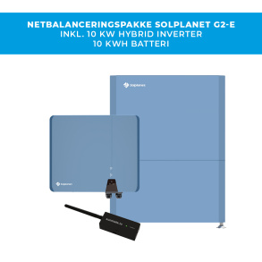 Solplanet n�tbalanseringspaket - 10 kW v�xelriktare + 10 kWh batteri