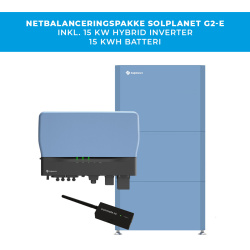 Solplanet n�tbalanseringspaket - 15 kW v�xelriktare + 15 kWh batteri
