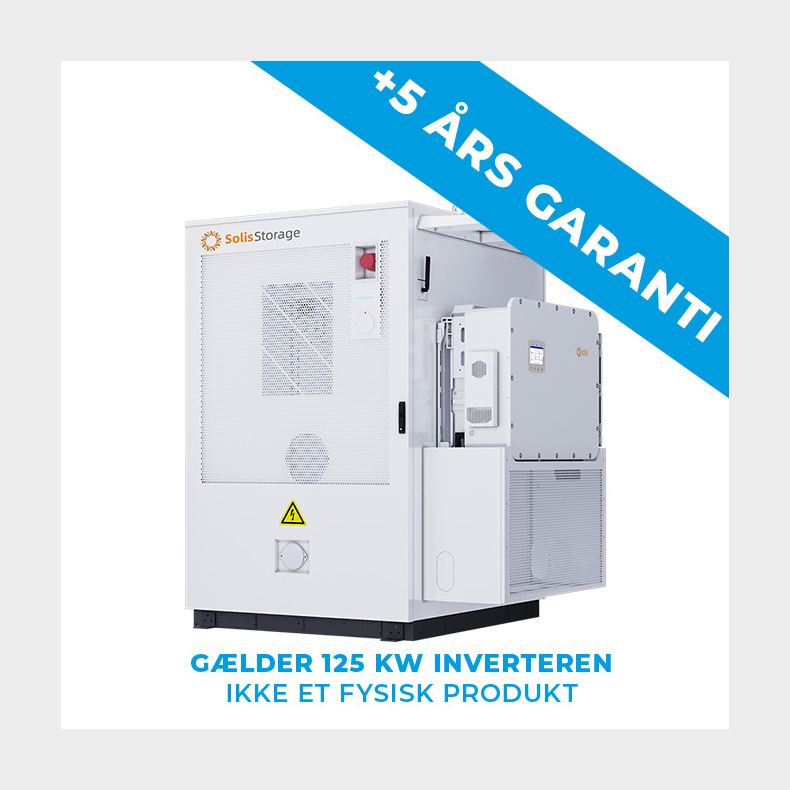 Solis Extended warranty +5 years EverCore (inverter) ikke batteri 261kWh-125kW-NV-C5
