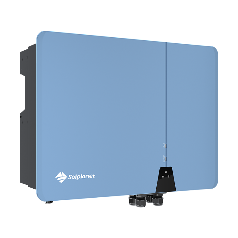 Solplanet 8kw ASW08kH-T2 3 faset hybrid 2 mppt w/assym outp + AFCI