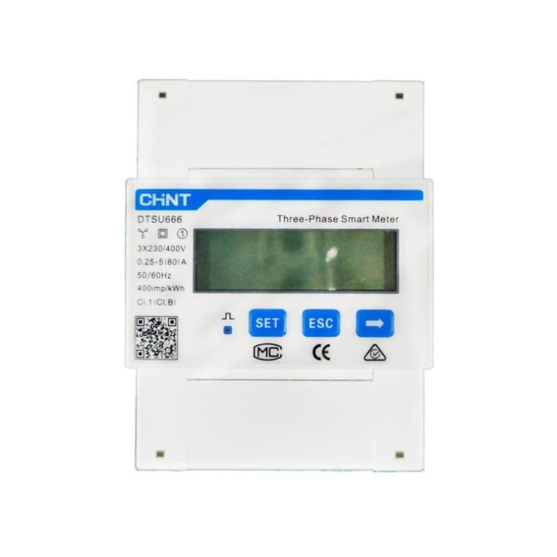 Solplanet Smart meter CHINT DTSU666 CT 250A/50mA 3x NCTK-24 incl ( anvendes til -TH invertere)