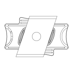 K2 MK2 Slot nut with clip, Aluminum M8