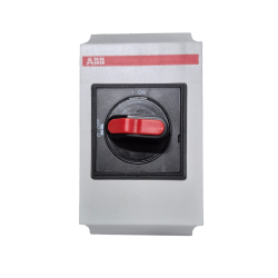 ABB DC sikkerhedsafbryder 16A 1000V 1 streng m. Sort drejegreb (OTDCP16S12M)