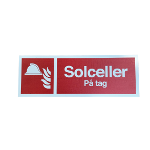 Advarselsskilt Brand til facade- 105 x 297 mm 3mm plade