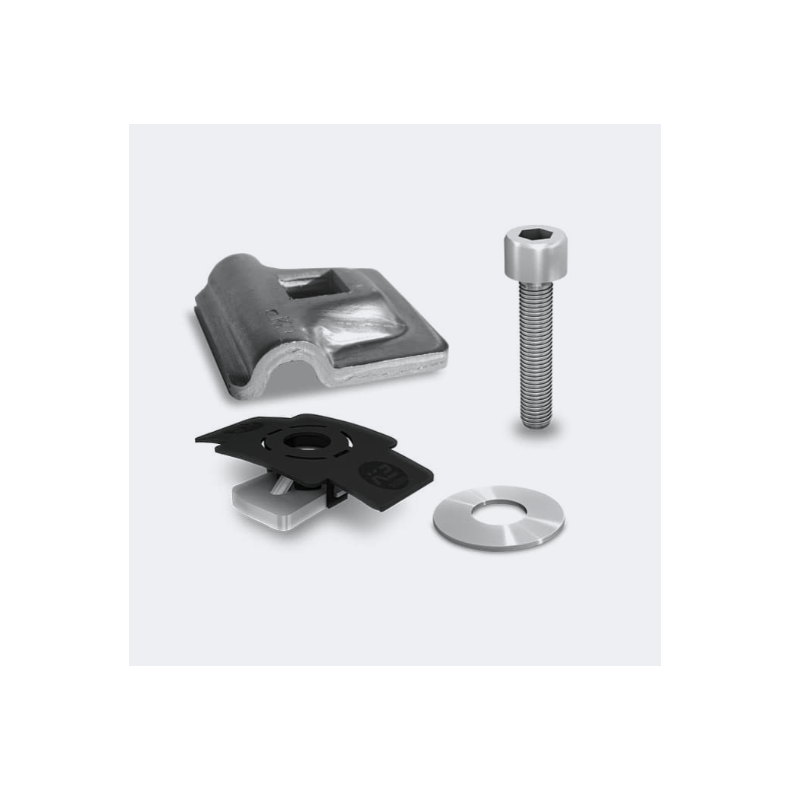 K2 Lightning protection clamp Alu 8mm - Set