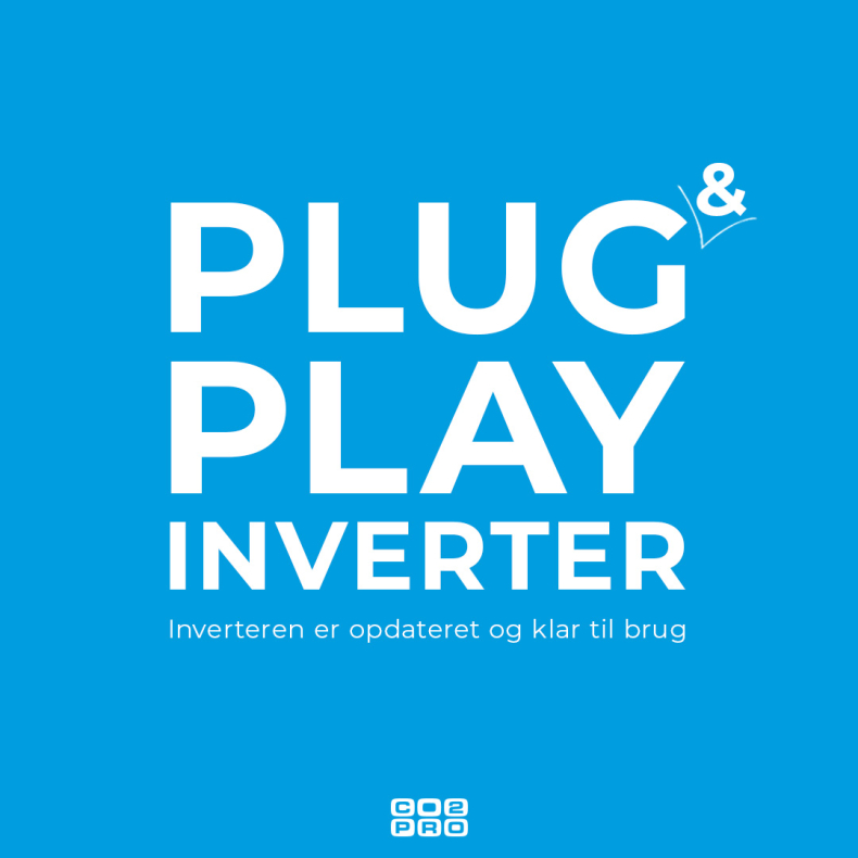Klargring/indstilling af inverter