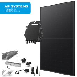Energirammepakke AP systems 2 Paneler Tegl All Black