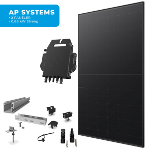 Energirammepakke AP systems 2 Paneler Eternit All Black