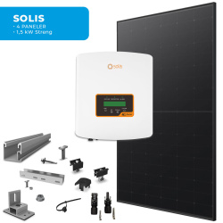 Energirammepakke Solis 4 Paneler TP5 All Black