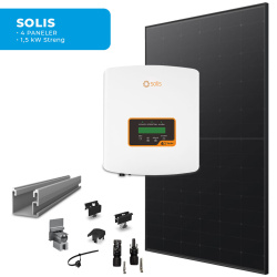 Energirammepakke Solis 4 Paneler Fals All Black