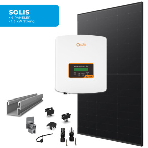 Energirammepakke Solis 4 Paneler Fals All Black