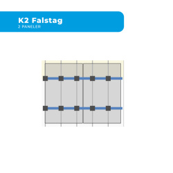 Energirammepakke AP systems 2 Paneler Fals All Black